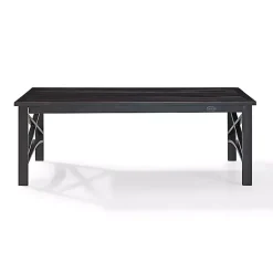 Kirklands Home Oiled Bronze Metal Dayton Outdoor Coffee Table Brown Hot