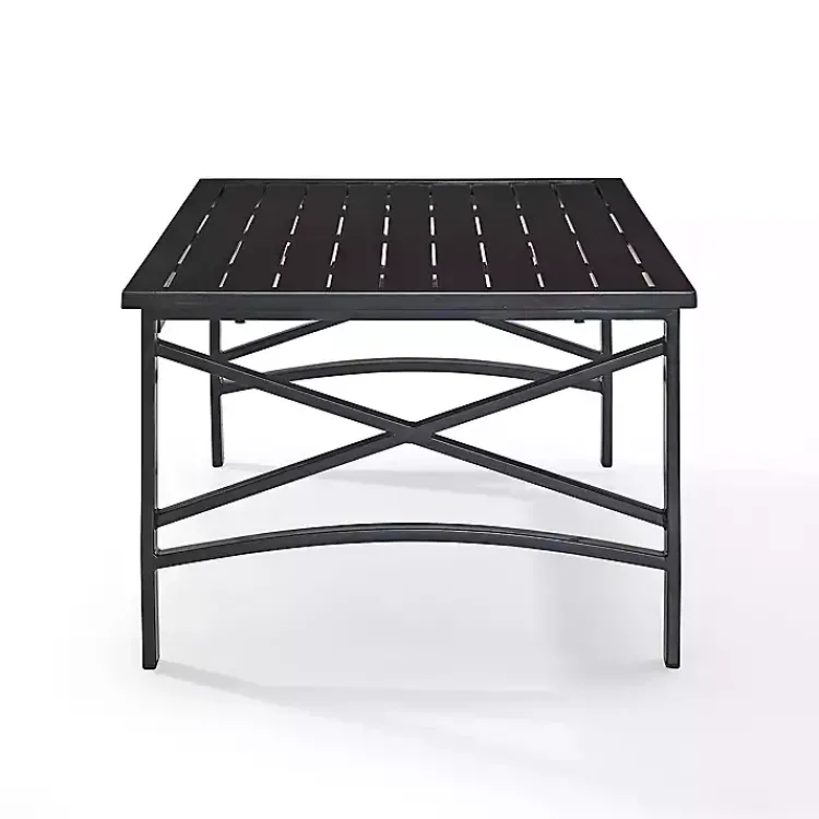 Kirklands Home Oiled Bronze Metal Dayton Outdoor Coffee Table Brown Hot