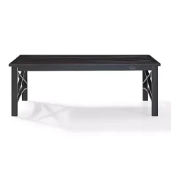 Kirklands Home Oiled Bronze Metal Dayton Outdoor Coffee Table Brown Hot