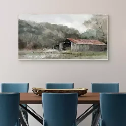 Kirklands Home Old Gray Barn Framed Canvas Art Print