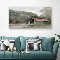 Kirklands Home Old Gray Barn Framed Canvas Art Print