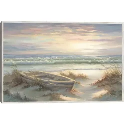 Kirklands Home Old Rowboat on the Shore Framed Canvas Art Print Hot