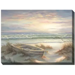 Kirklands Home Old Rowboat Outdoor Canvas Art Print Multi