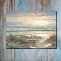 Kirklands Home Old Rowboat Outdoor Canvas Art Print Multi