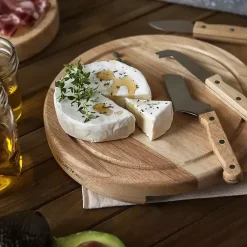 Kirklands Home Ole Miss Cheese Board and Tool Set Tan Outlet