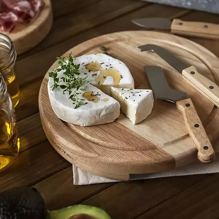 Kirklands Home Ole Miss Cheese Board and Tool Set Tan Outlet