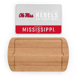 Kirklands Home Ole Miss Rebels Wood and Glass Serving Board