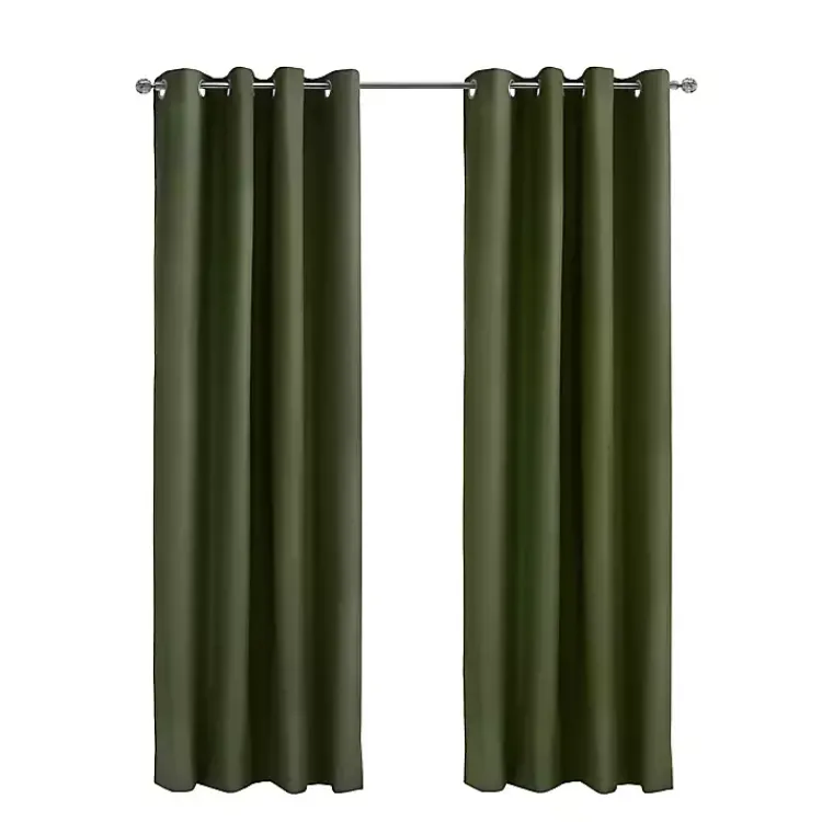 Kirklands Home Olive Alpine Blackout Curtain Panel, 84 in. Green