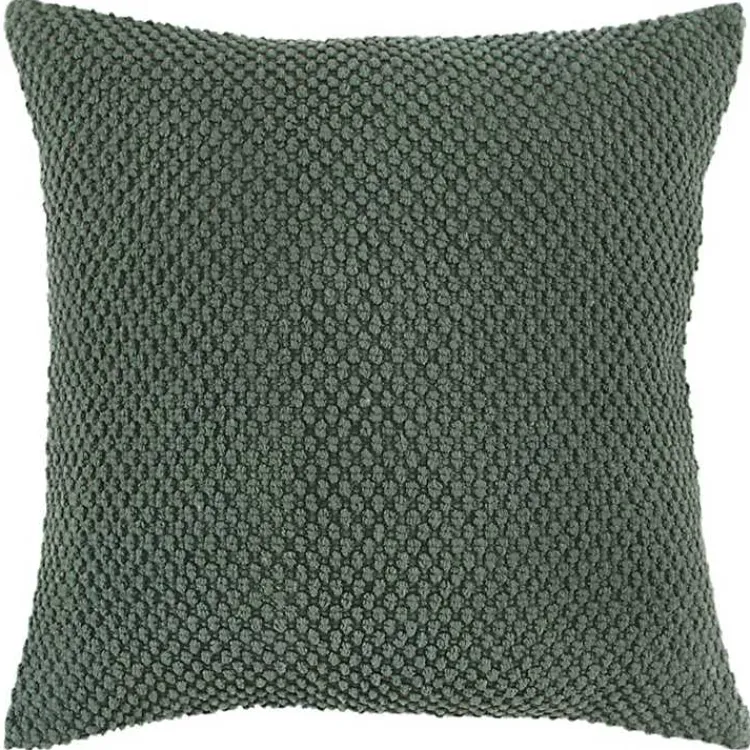 Pillows>Kirklands Home Olive Woven Nubby Pillow Green