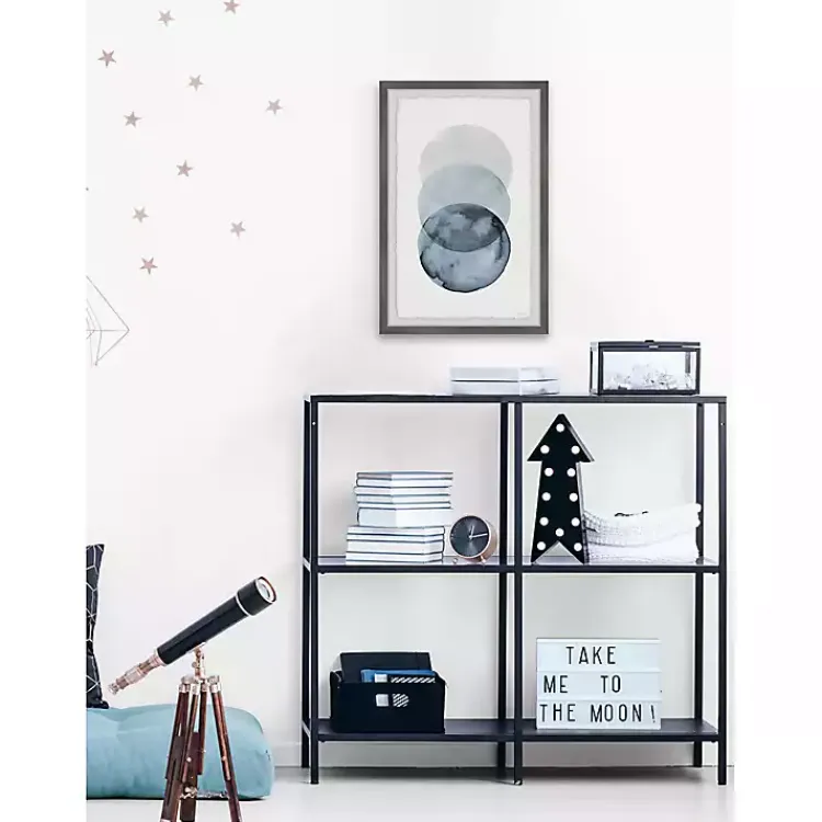 Kirklands Home Ombre Overlapping Circles Giclee Framed Art Print Outlet