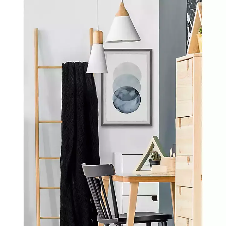 Kirklands Home Ombre Overlapping Circles Giclee Framed Art Print Outlet