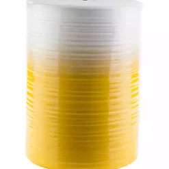 Kirklands Home Ombre Yellow Ripple Accent Table Hot