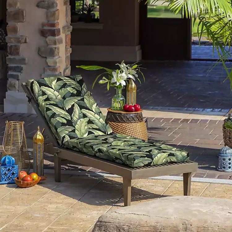 Kirklands Home Onyx Cebu Outdoor Chaise Cushion Outlet