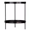 Kirklands Home Onyx Rounded Modern Farmhouse Side Table New
