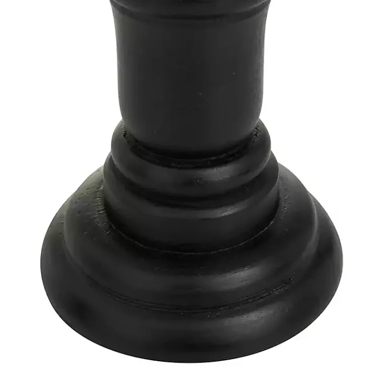 Candle Holders>Kirklands Home Onyx Turned Wood 3-pc. Candle Holder Set Black