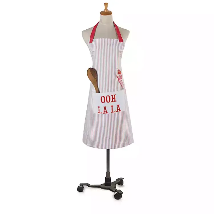 Kirklands Home Ooh La La Apron RedWhite Online