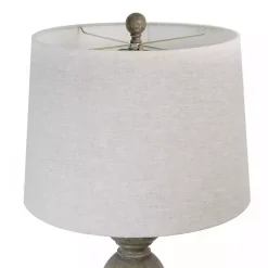 Kirklands Home Opal Rustic Wood Table Lamps, Set of 2 Gray Sale