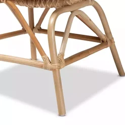 Kirklands Home Open Woven Rattan Accent Chair White
