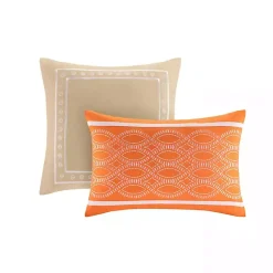 Kirklands Home Orange Damask 5-pc. Full/Queen Comforter Set Best