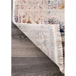 Kirklands Home Orange Eli Medallion Fringe Area Rug, 5x8 Discount