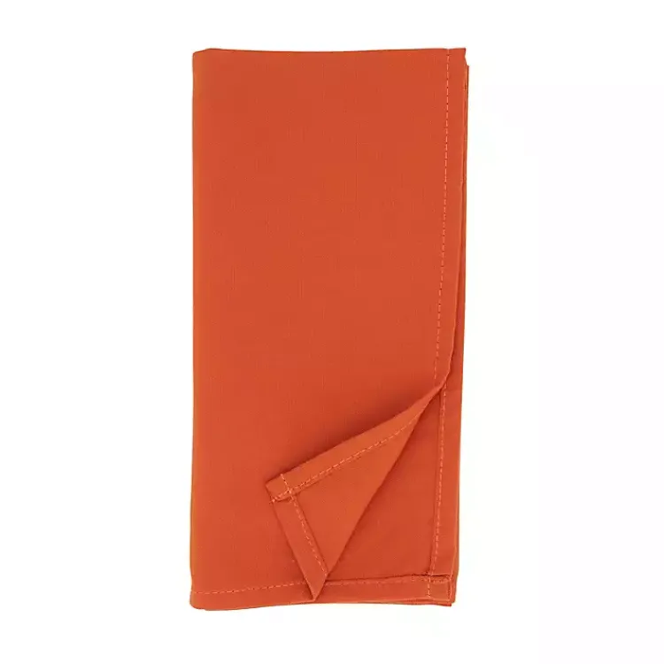 Kirklands Home Everyday Polyester Cloth Napkins, Set of 12 Orange