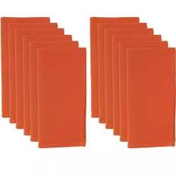 Kirklands Home Everyday Polyester Cloth Napkins, Set of 12 Orange