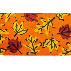 Fall>Kirklands Home Orange Fall Botanical Doormat
