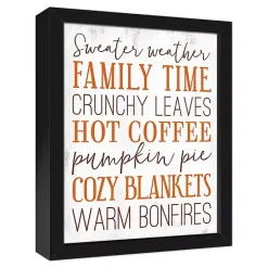 Fall>Kirklands Home Orange Fall Things Framed Canvas Art Print