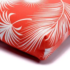 Kirklands Home Floral Outdoor Chair Cushion Orange