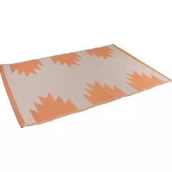 Kirklands Home Orange Geometric Outdoor Area Rug, 4x6 Outlet