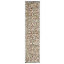 Kirklands Home Granary Floral Runner, 2x8 Orange New