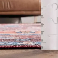 Kirklands Home Orange Medallion Washable Area Rug, 4x6