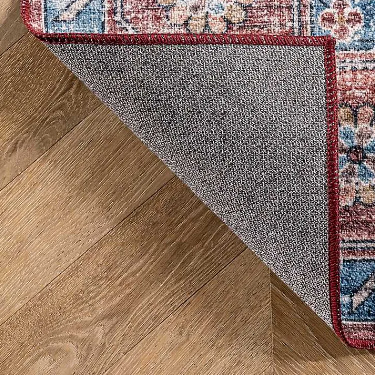 Kirklands Home Orange Medallion Washable Area Rug, 5x8 Best