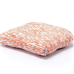 Kirklands Home Patterned Outdoor Chair Cushion Orange New