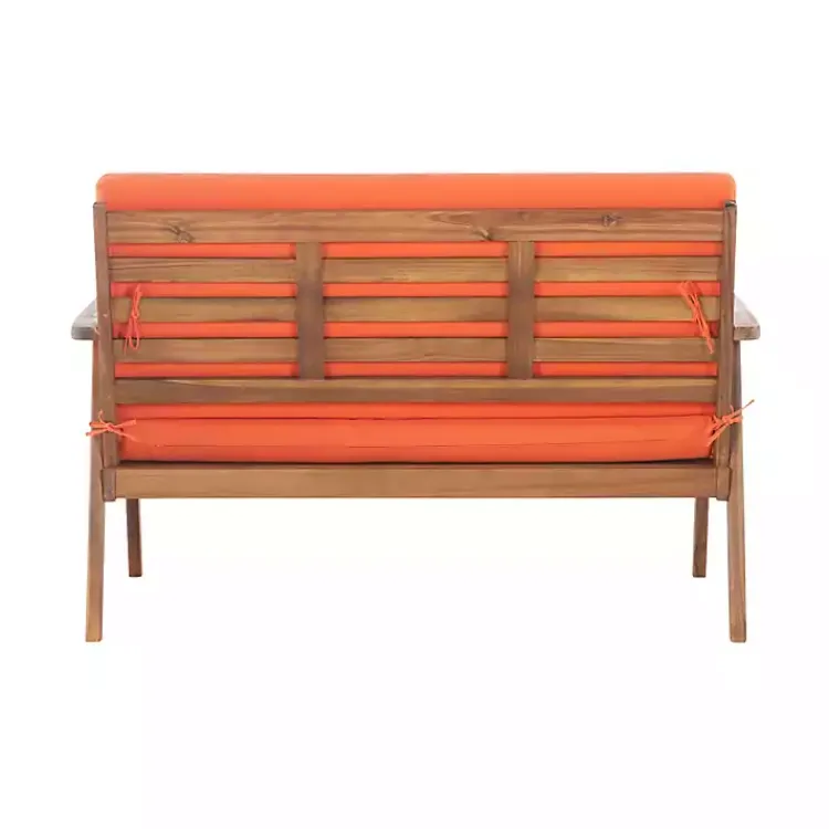 Kirklands Home 4-pc. Acacia Wood Outdoor Living Set Orange Discount