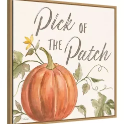 Fall>Kirklands Home Orange Pick of the Patch Framed Canvas Art Print