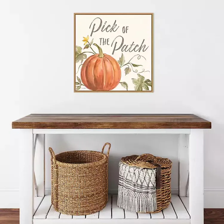 Fall>Kirklands Home Orange Pick of the Patch Framed Canvas Art Print
