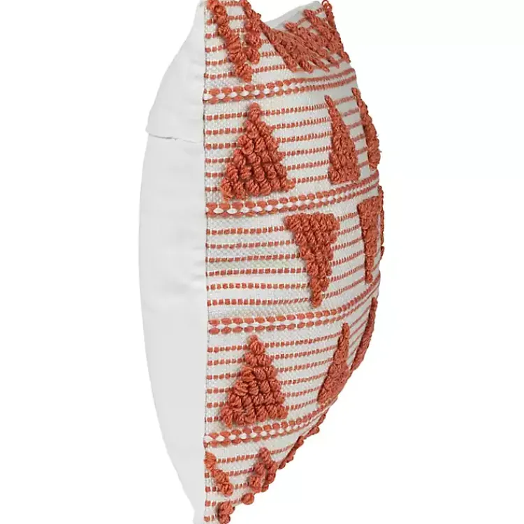 Pillows>Kirklands Home Orange Woven Triangle Indoor/Outdoor Pillow