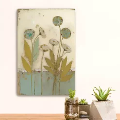 Kirklands Home Orbloom Floral Encaustic Canvas Art Print Multi Hot