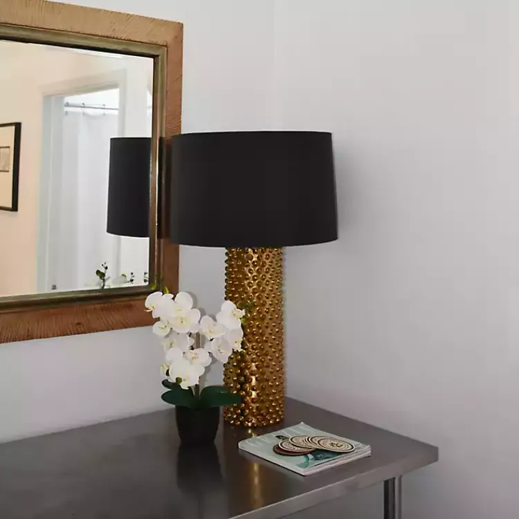 Arrangements & Greenery>Kirklands Home Orchid Arrangement in Black Decorative Pot
