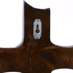 Kirklands Home Organic Shape Cross Wall Plaque, 20 in. Brown Outlet