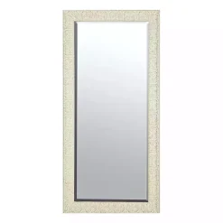 Kirklands Home Ornate Distressed Cream Leaner Mirror Outlet