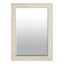 Kirklands Home Ornate Ivory Wall Mirror, 31x43 in. Online