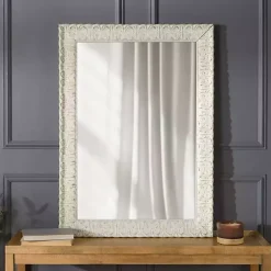 Kirklands Home Ornate Ivory Wall Mirror, 31x43 in. Online