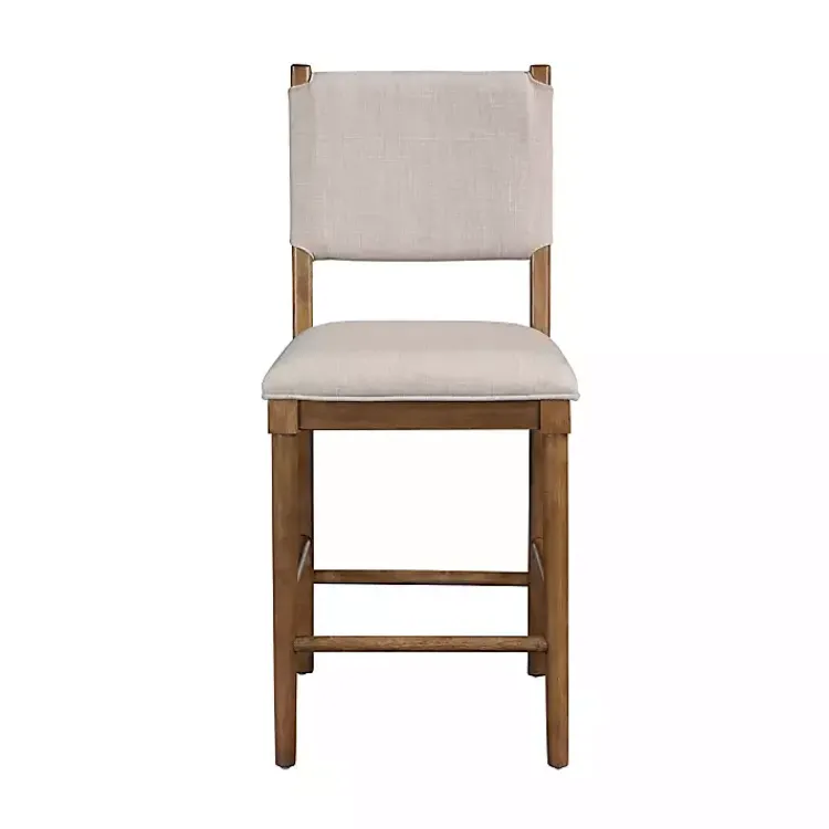 Kirklands Home Oslo Cream Upholstered Counter Stools, Set of 2 Ivory Outlet