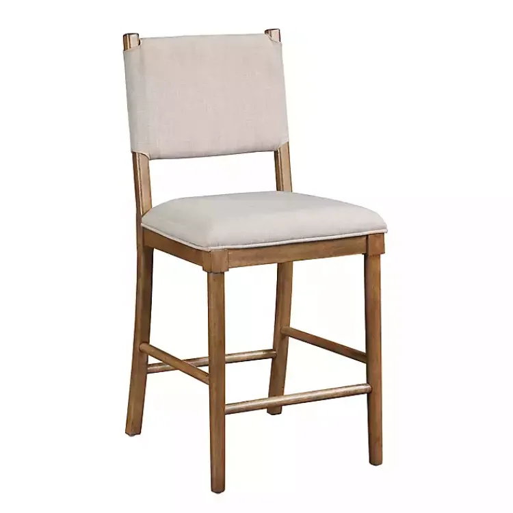 Kirklands Home Oslo Cream Upholstered Counter Stools, Set of 2 Ivory Outlet