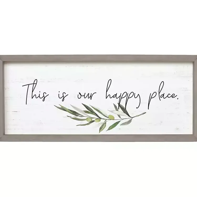 Kirklands Home Our Happy Place Wall Plaque