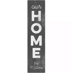 Kirklands Home Our Home Personalized Porch Board Black Online
