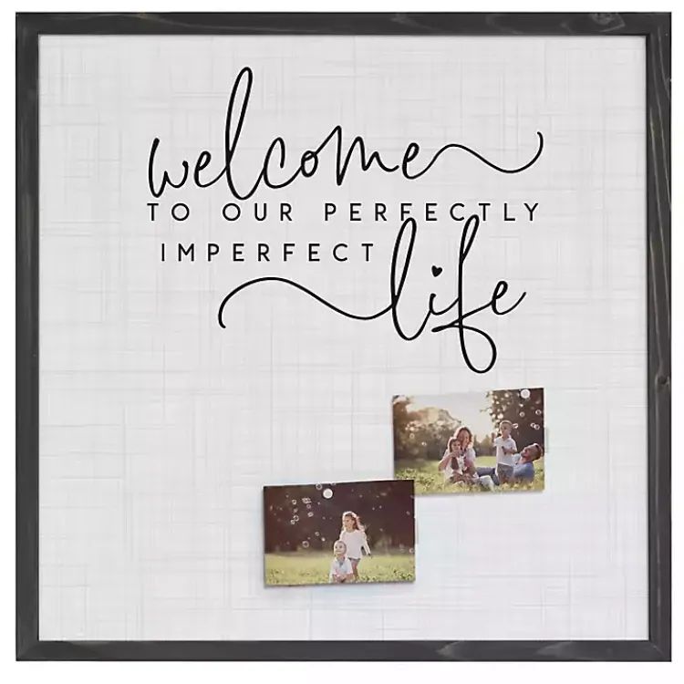 Memo & Chalkboards>Kirklands Home Our Perfectly Imperfect Life Framed Pinboard