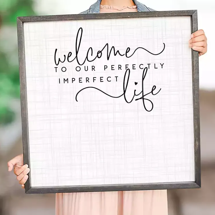 Memo & Chalkboards>Kirklands Home Our Perfectly Imperfect Life Framed Pinboard